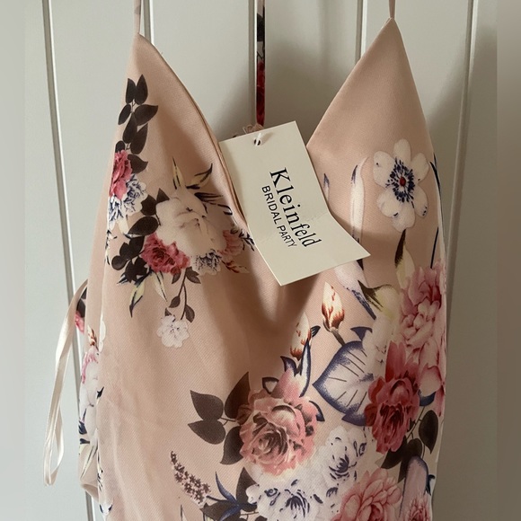 Kleinfeld Mauve Floral Formal Dress - Picture 10 of 12